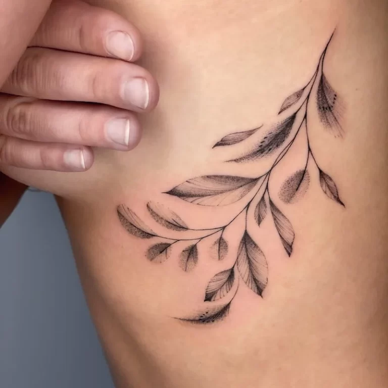Rib tattoos are like a hidden treasure, perfect for delicate and personal designs that flow gracefully along your side.