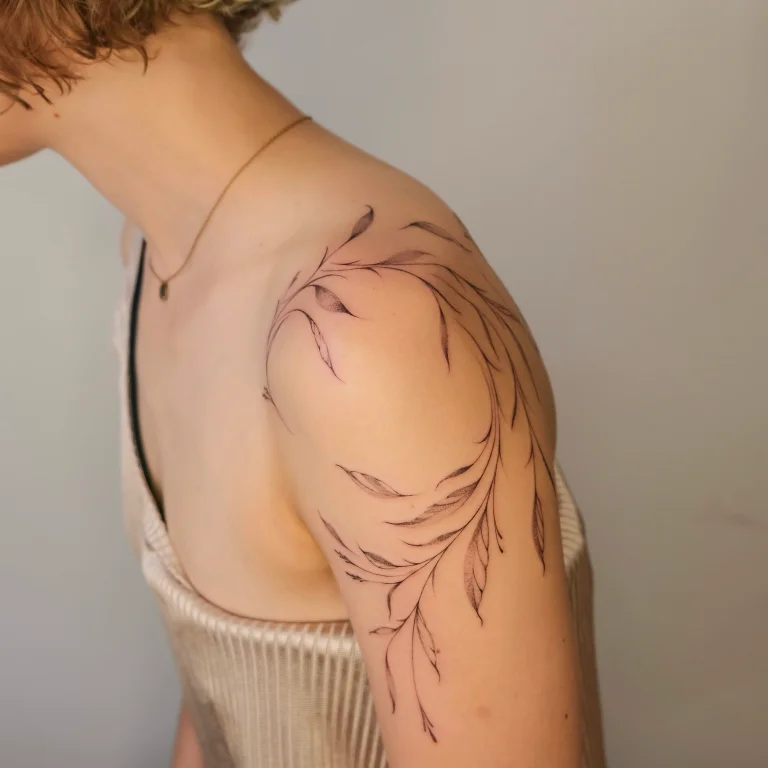 Shoulder tattoos provide a beautiful canvas for intricate designs, beautifully highlighting the natural curves of your body